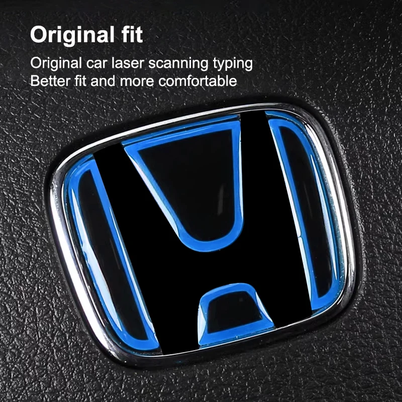 

1X For Honda Accord Civic Spirior City FIT CRV Car Steering Wheel Front Rear Emblem Badge Logo Sticker Protective Decoration