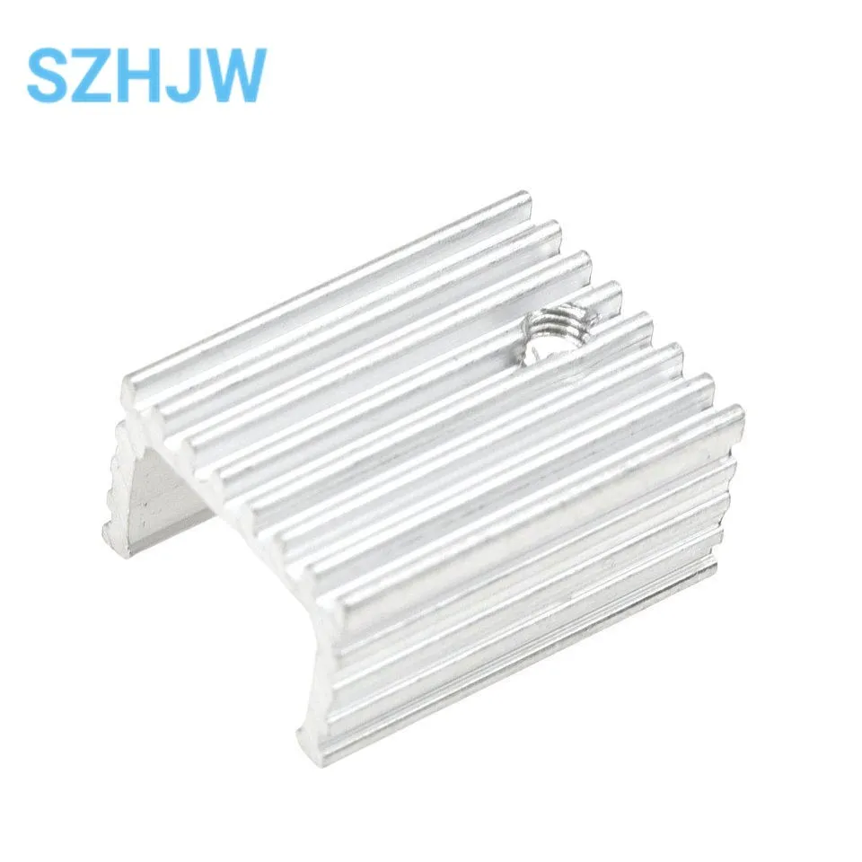 10 шт. Радиатор кулер радиатор 15x10x2 0 мм Высокое качество Серебряный 220 транзистор