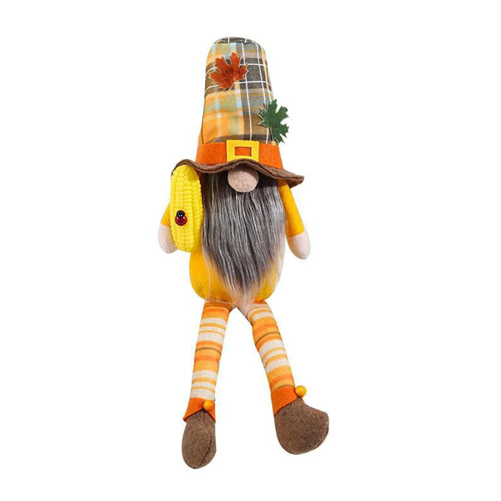 

Decorative Thanksgiving Gnome Harvest Sunflower Gnome Long Leg Gnome Doll