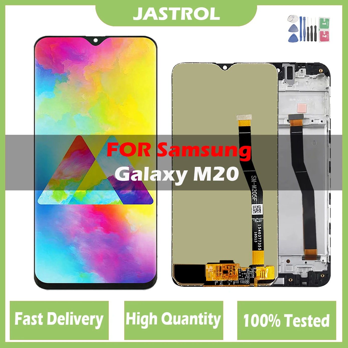 

LCD Display For Samsung Galaxy M20 M205 M205F SM-M205F/DS LCD Display with Touch Screen Digitizer Assembly free shipping