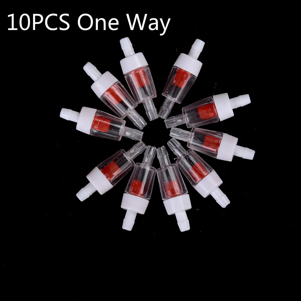 10PCS One Way Check Valve For Plastic CO2 Aquarium Fish Tank Air Pump