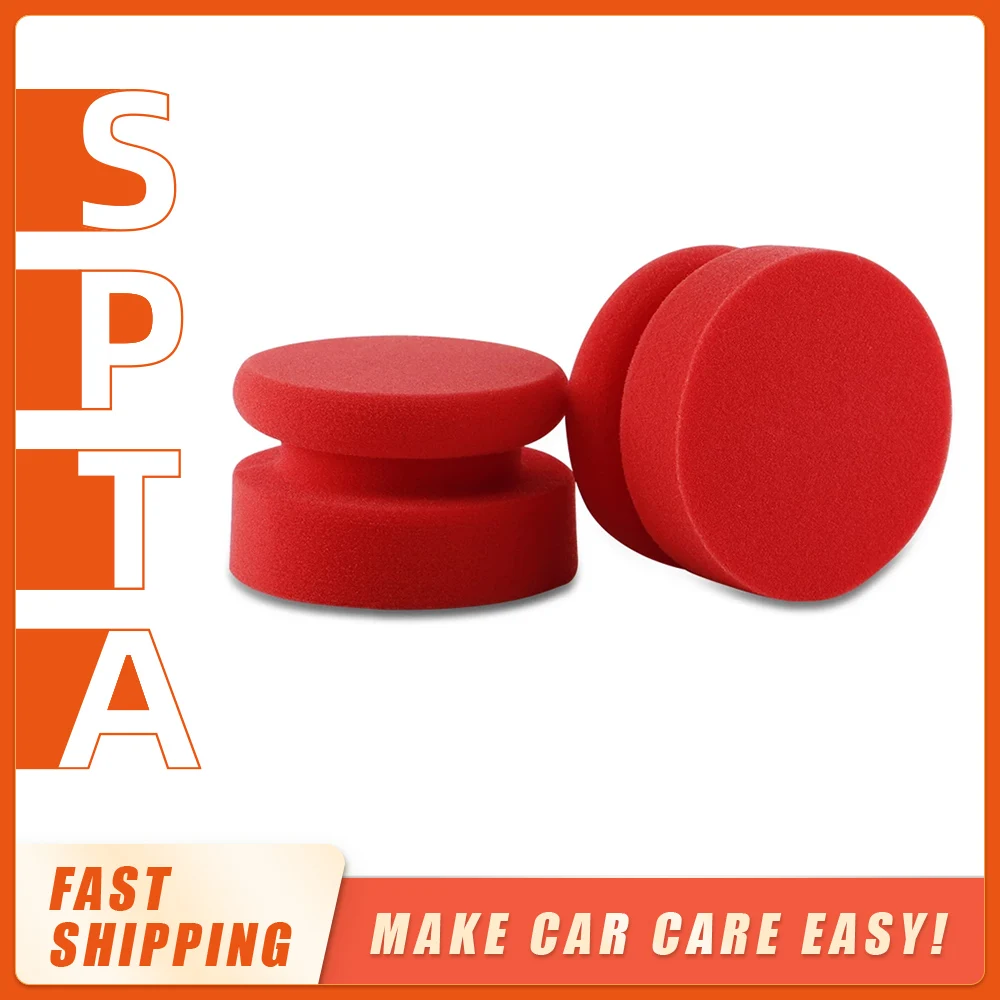

(Bulk Sale)2-20Pcs SPTA Hand Waxing Sponge Rubbing Compound Applicator Car Beauty Waxing Pad Auto Paint Care Polishing Sponge