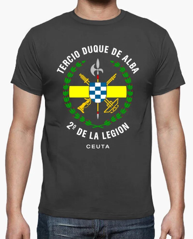 

"Tercio Duque De Alba 2ND De La Legion" T-Shirt Spanish Tercio 2nd Legion Mens T Shirts Short Sleeve Casual 100% Cotton Shirt