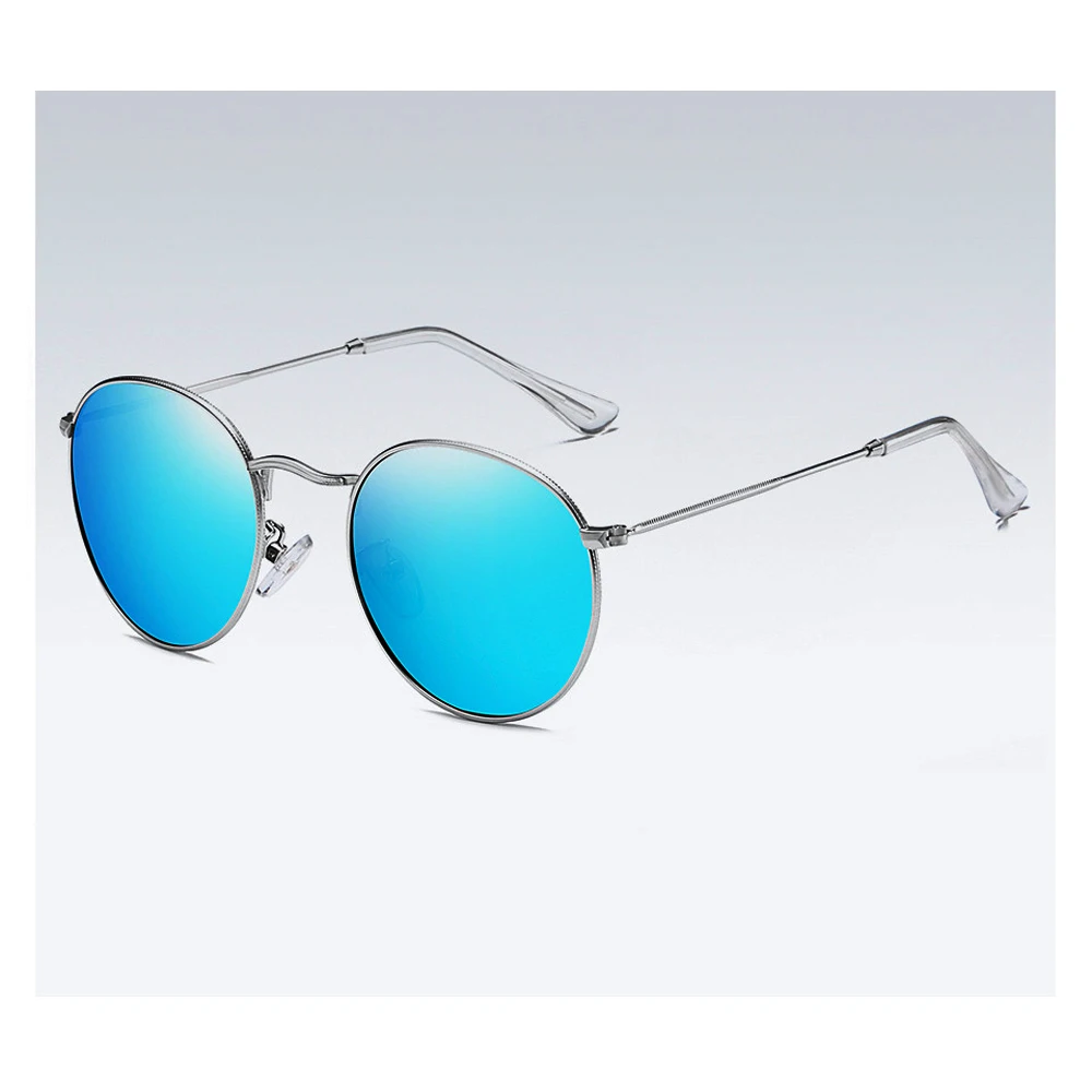 

High-end Round Men Women Driver Sun Glasses Polarized Mirror Sunglasses Custom Made Myopia Minus Prescription Lens -1 to -6