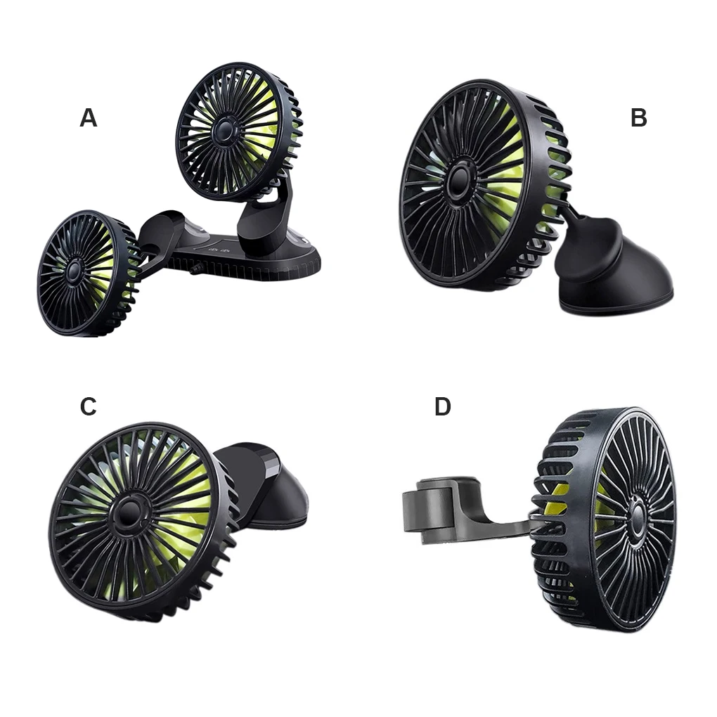 

Вентилятор для салона автомобиля, 12/24 В, 5 Вт, 3 скорости