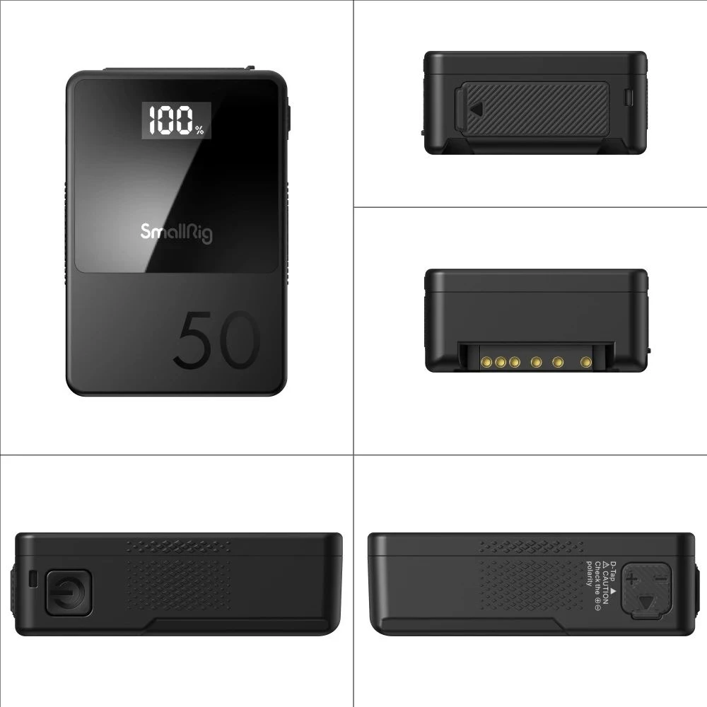 SmallRig VB50/VB99 Мини-аккумулятор с V-образным креплением Type-C/D-TAP Входной/выходной
