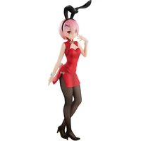 life in a different world from zero ram chinese cheongsam bunny girl kawaii doll action figures model collection genuine