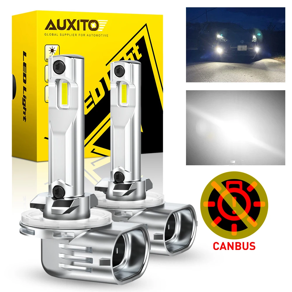 

AUXITO 2 шт. H27W 881 LED Canbus 880 H27 H27W/2 H21W/1 Светодиодные противотуманные фары Автомобильные противотуманные фары дальнего света DRL без ошибок высокой мощности 6500K