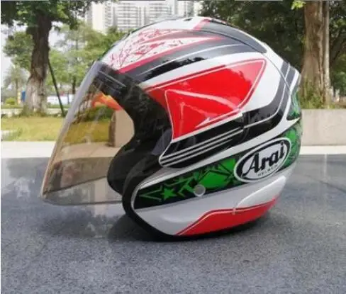 Мотоциклетный шлем RAM3 полуоткрытое лицо винтажный скутер в стиле ретро для