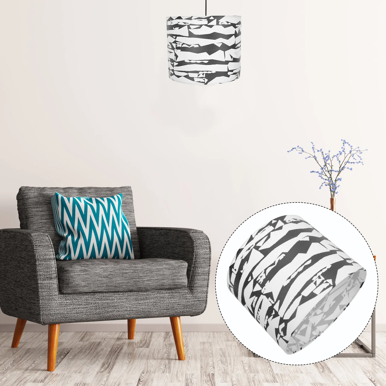 

Lamp Lampshade Shade Chandelier Light Shades Cover Table Modern Bell Metal Floor Replacement Bedside Ceiling Cloth Wall Woven