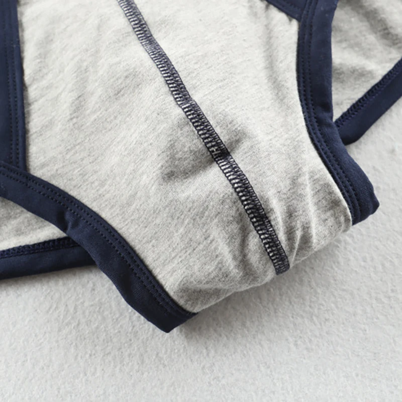 3PCS Men Underwear Briefs Breathable Sexy Penis Pouch homme Cotton Sexy Cuecas Gay Men Briefs 365 Color Block Panties Underpants