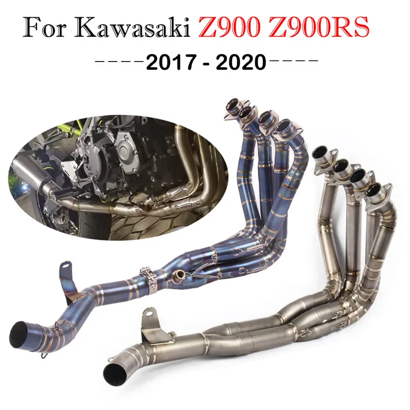 

For Kawasaki Z900 Z900RS 2017-2020 Z900 RS Motorcycle Exhaust akrapovic Escape Full System Modified Front Middle Link Pipe 51mm