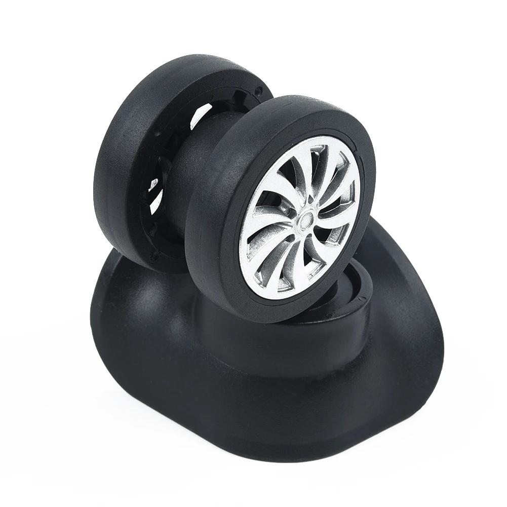 

Black Luggage accessories wheel Universal Durable Suitcase Repairment Replacement Luggage Wheels 360° Swivel Spare Caster