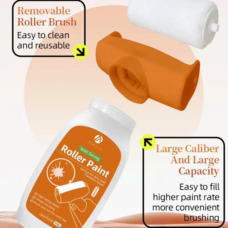 Белый цвет вращающаяся щетка для ремонта стен портативная на водной основе