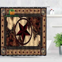 texas star shower curtains waterproof thick solid bath curtains for bathroom bathtub large wide bathing cover 3 large sizes