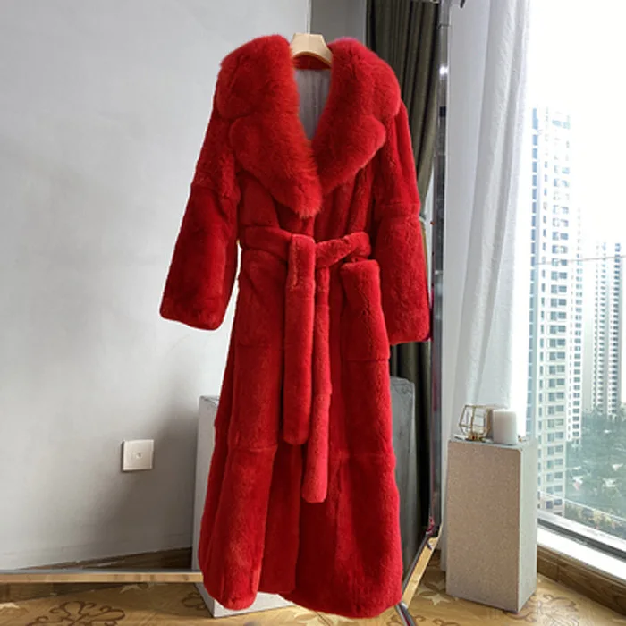 Women's Mink Coat Women's Mink Fur Coat Long Real Fur Coat Women's Winter Wear Faux Fur Coat Plus Size 6xl 5xl 7xl