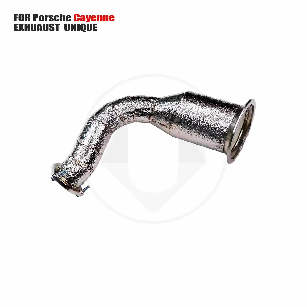 

UNIQUE Exhaust Manifold Downpipe for Porsche Cayenne 9Y0 E3 3.0tCar Accessories With Catalytic converter Header Without cat pipe