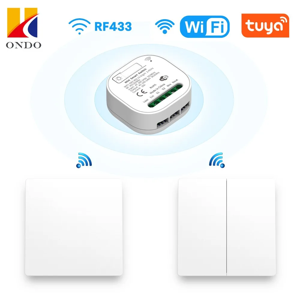 

Беспроводной переключатель Tuya с Wi-Fi, 220 В
