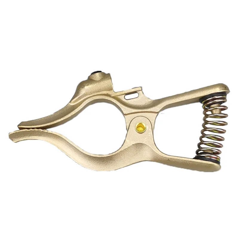 

Brass Ground Clip MIG MMA TIG Plasma Immersion Ground Cable Holder Forged Heavy Duty G Type Weld Ground Clip 500A