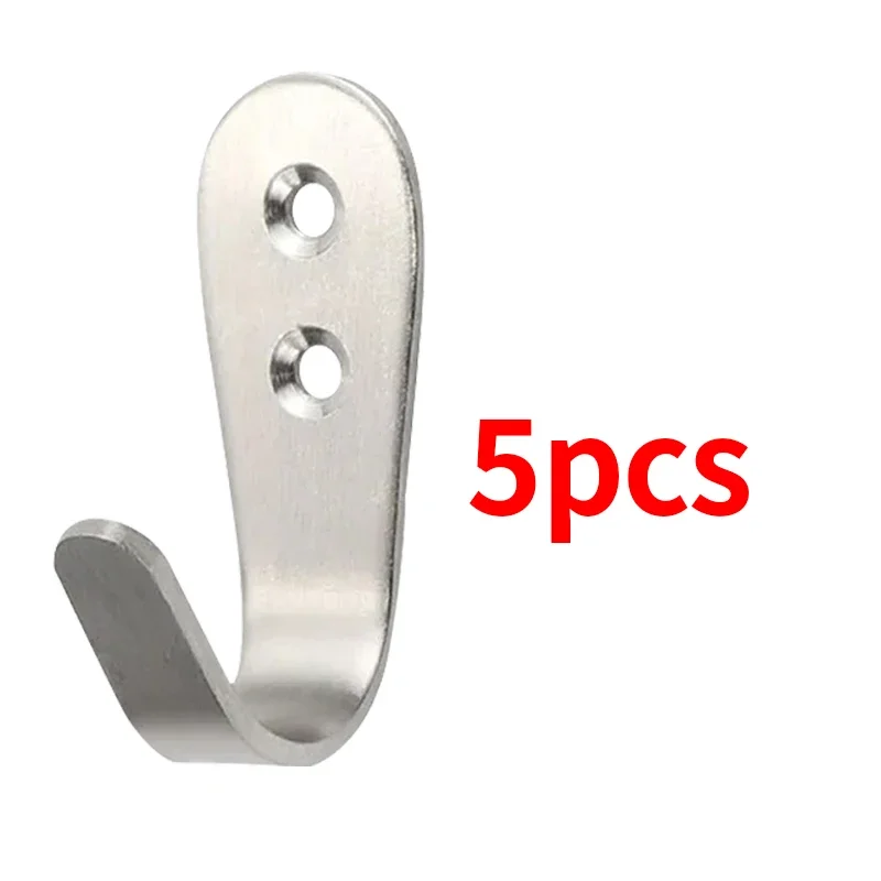 

Настенные крючки из нержавеющей стали J-образные 5 шт