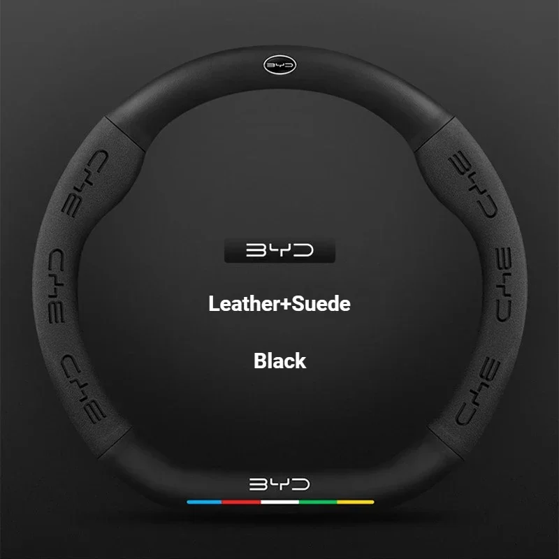 

BYD Atto 3 EV Yuan Plus Кожаный спортивный чехол на руль D-образной формы Автомобильные аксессуары для BYD Song Plus Dolphin Seal Tang Han