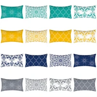geometry pillowcase 30x50 mandala cushion cover polyester sofa cushions decorative throw pillows yellow blue gray pillowcover