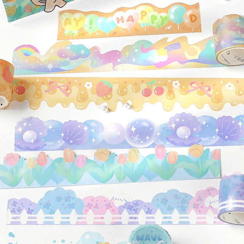 

Assorted Cute Scene Washi Tape Aesthetic Korea Photo Album Decor Scrapbooking Journaling Gift Packing Aesthetic Sketchbook Diary