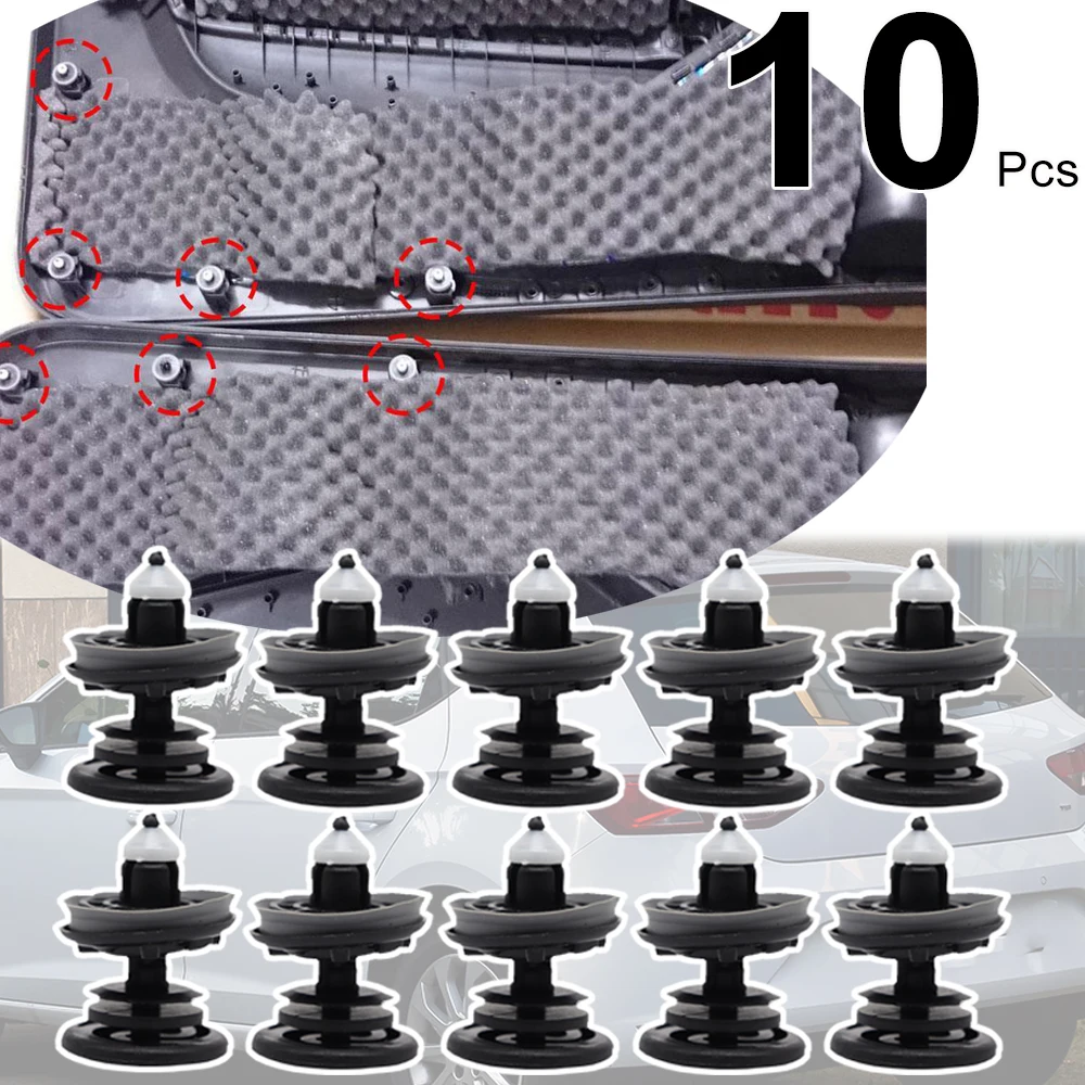 

10 шт. для SEAT Leon 5F 2012-2020 Alhambra Mk2 7N Tarraco KN2 Skoda Rapid NH1/2/3 зажимы для обшивки карт дверной панели крепежные заклепки