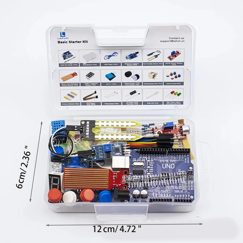 

Basic Starters Compatible withArduino Uno R3 RGB LED Kits Thermistor -Tilt Switch Props withButton Switch Potentiometer