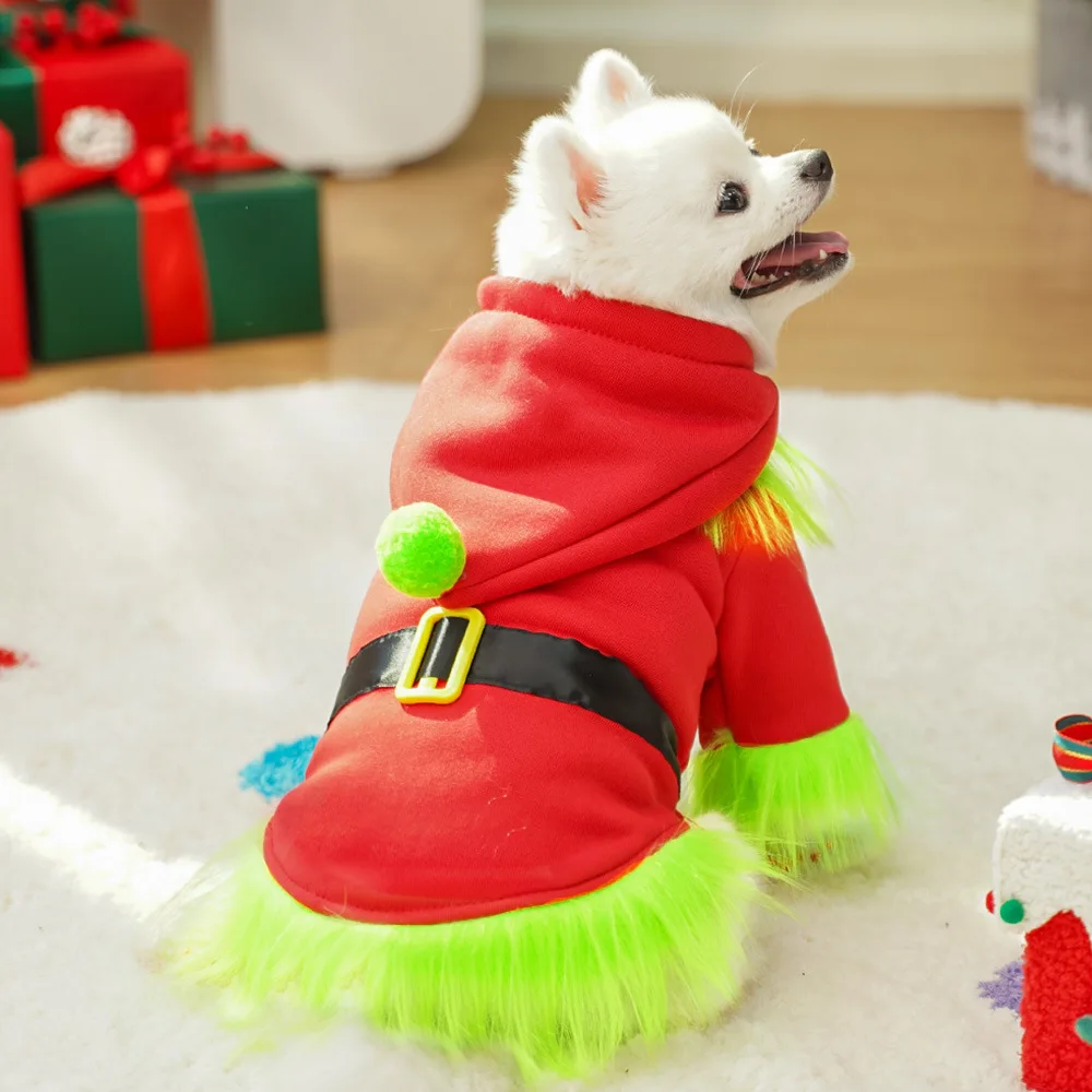 XS-2XL Одежда для собак зимняя теплая модная рождественская одежда пальто и кошек