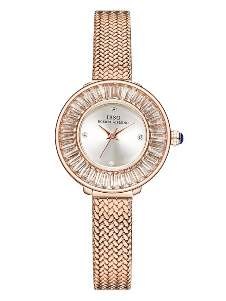 Rose Gold Steel Band High Quality Quartz Women's Watch Elegant Fashion Casual Watch Designer Dial Light Luxury Gift Watch
