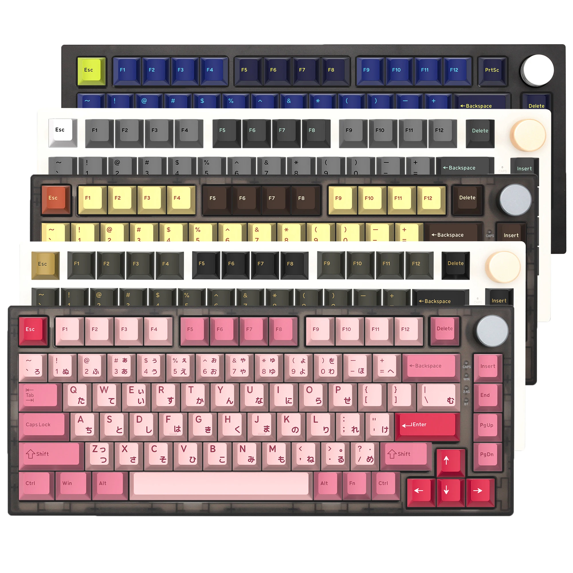 

CSTC75 CSTC CT75 RGB 75% Hot Swappable Mechanical Keyboard Gasket Kit PCB Programmed VIA VIAL Macro Full rgb switch type c Knob