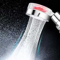 360 degree adjustment high pressure shower head water saving abs handheld showerhead bath massage nozzle spa rainfall turbo fan