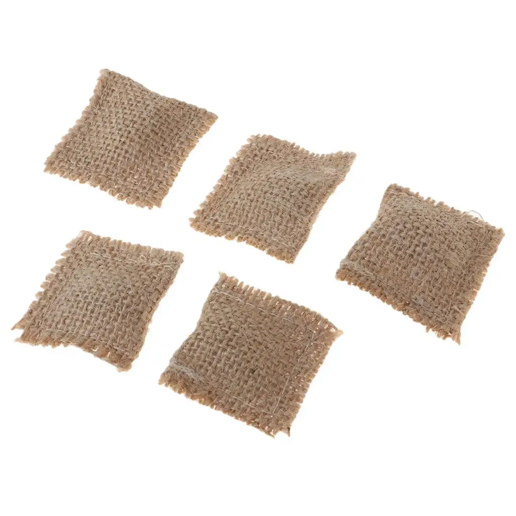 

Miniature Fabric Cushion Accessory Dollhouse Toy and boy (5pcs)