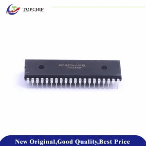 1Pcs/Lot New Orignal PIC16F74-I/P 33 PIC 20MHz 192Byte FLASH 7KB DIP-40 Microcontroller Units