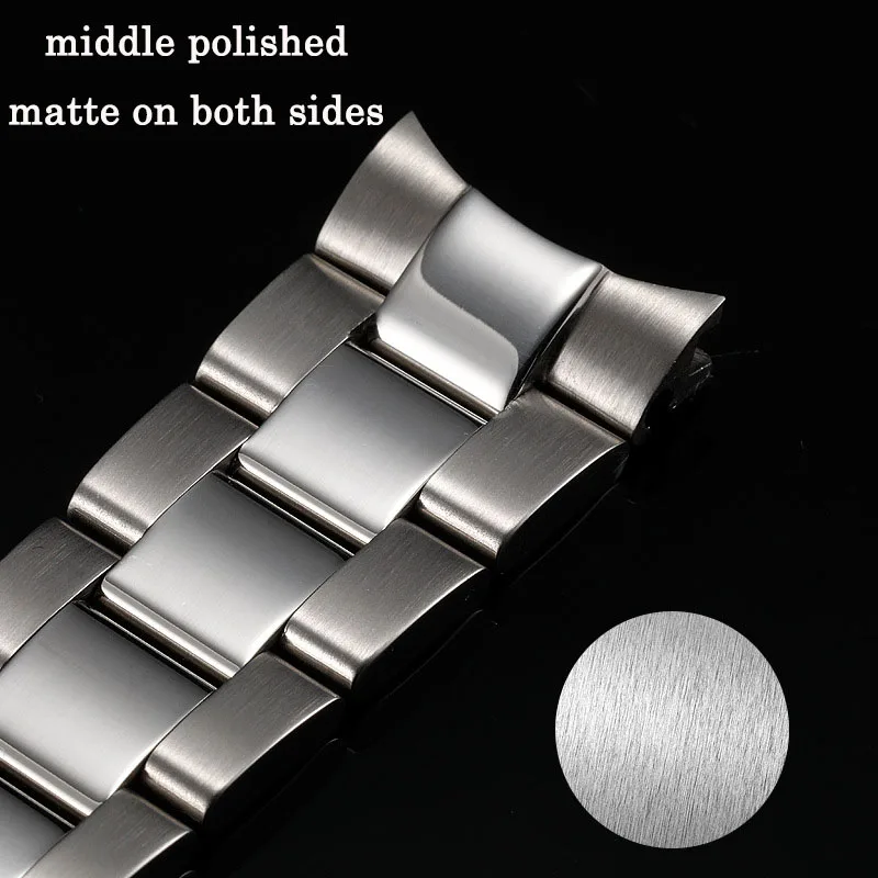 Oyster Bracelet 316L Stainless Steel Watch Band for SUBMARINER DAYTONA SUP GMT Men's Watch Bracelet Metal Strap for Ghost Series