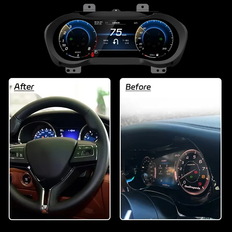 ЖК-дисплей приборной панели цифровой кластерный прибор виртуальный датчик