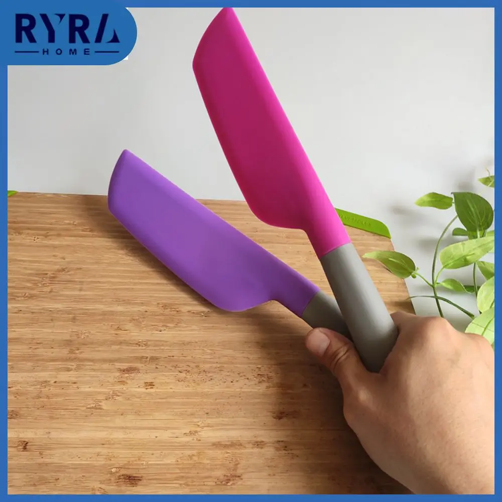 

Long Scraper The Interface Is Firm High Temperature Resistance Silica Gel Non-slip Handle Easy Storage Cake Tool Scraper