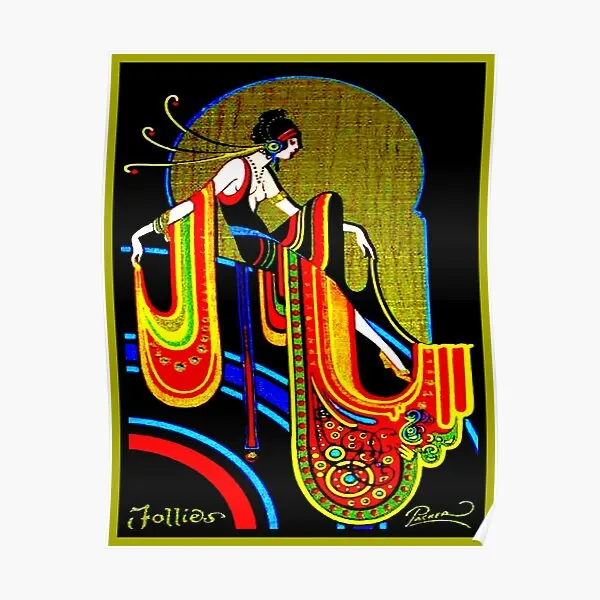 

Flapper Vintage 1920 Art Deco Beautifu Poster Vintage Funny Modern Decoration Picture Mural Wall Painting Art Print No Frame