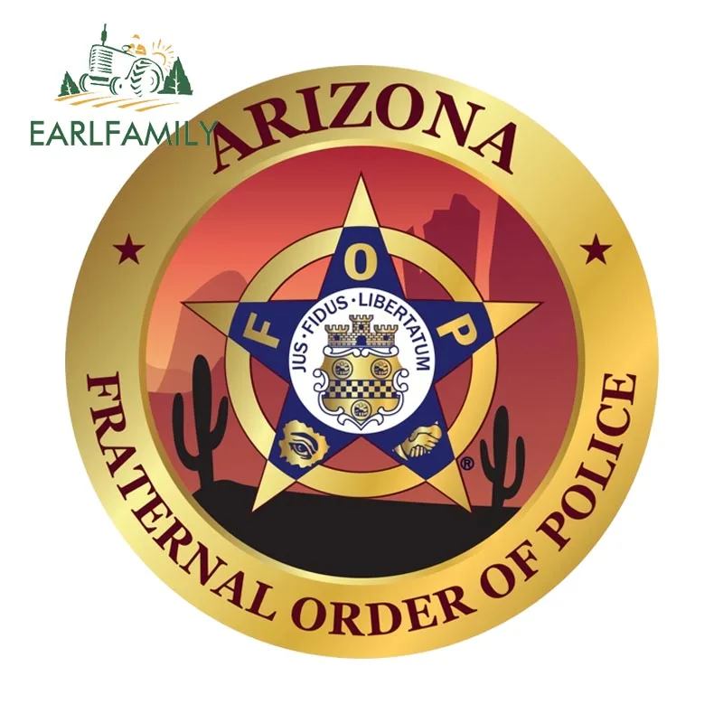 

EARLFAMILY 13 см x 13 см для братского заказа полиции Наклейка На Автомобиль SUV виниловая графическая наклейка на автомобиль для стенок бампера DIY наклейки на кузов автомобиля