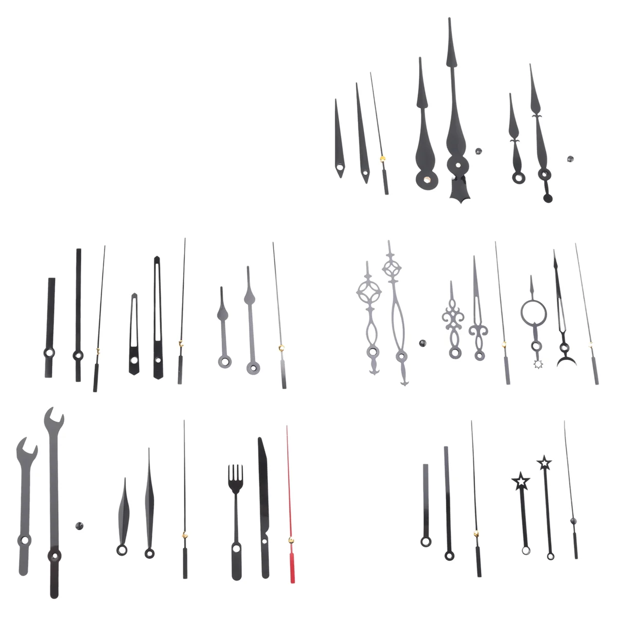 14-й стильный механизм часового механизма нетикающие стрелки часов замена