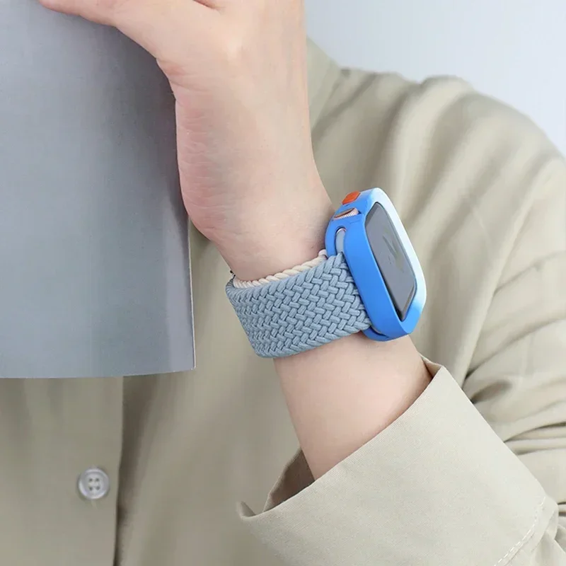 Ремешок силиконовый для Apple Watch Bands 49mm 45mm 44mm 42mm 41mm 40mm 38mm SE 9 6 5 4 Ultra1 2 нейлоновый