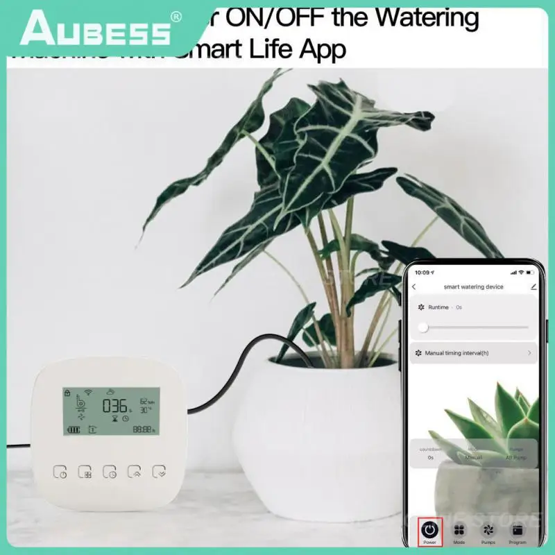 

Diy Wifi Automatic Watering Device Smart Watering Machine Dual Pump System Remote Control Micro-drip Irrigation Syste Tuya