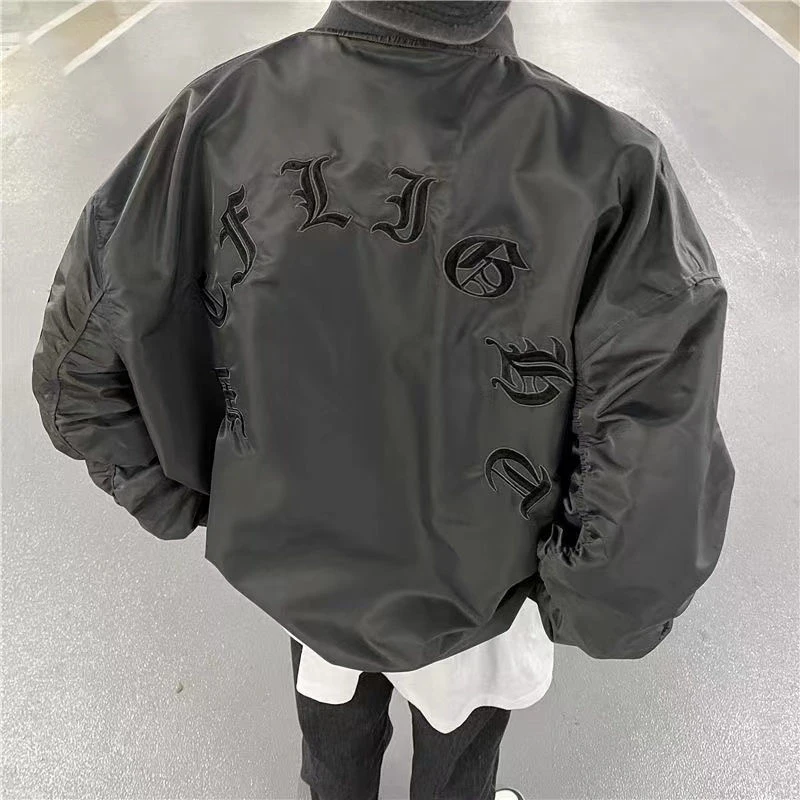 

American Letter Embroidery High Quality Jackets Coats Men's Y2K Street Hip-Hop Trend Baseball Uniform Couple Casual Joker Jacket