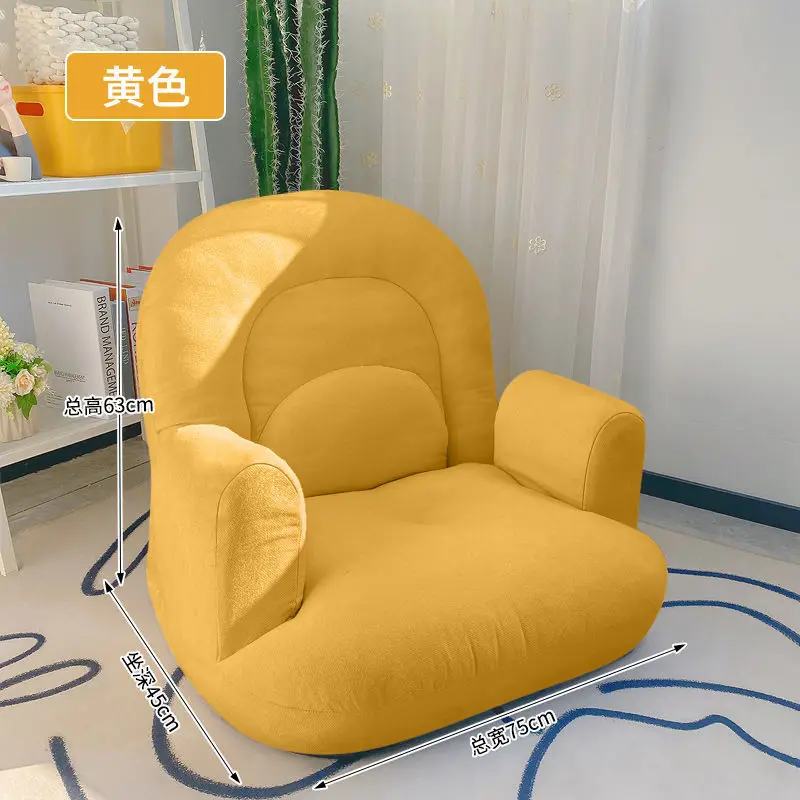 

Aoliviya Sh New Lazy Sofa Single Tatami Balcony Bay Window Girls' Bedroom Couch Floor Backrest Leisure Small Couch