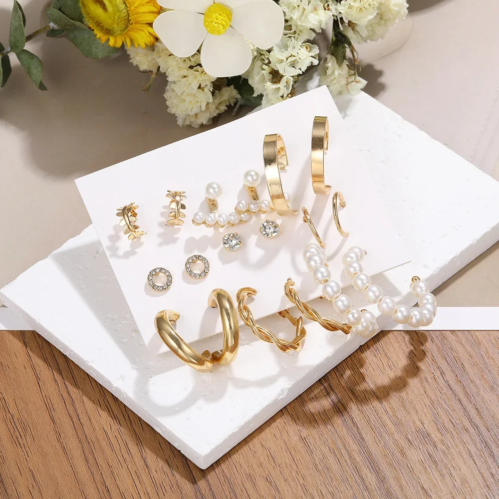 Новинка 2023 креативные простые элегантные женские серьги с жемчугом C-образной