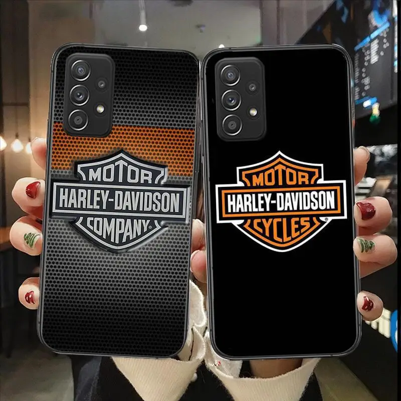 Harleys Davidsons Logo Design Phone Case For Samsung Galaxy A13 A52 A53 A73 A32 A51 A22 A12 A20e A50 A21 A72 A70 S 4G 5G Covers