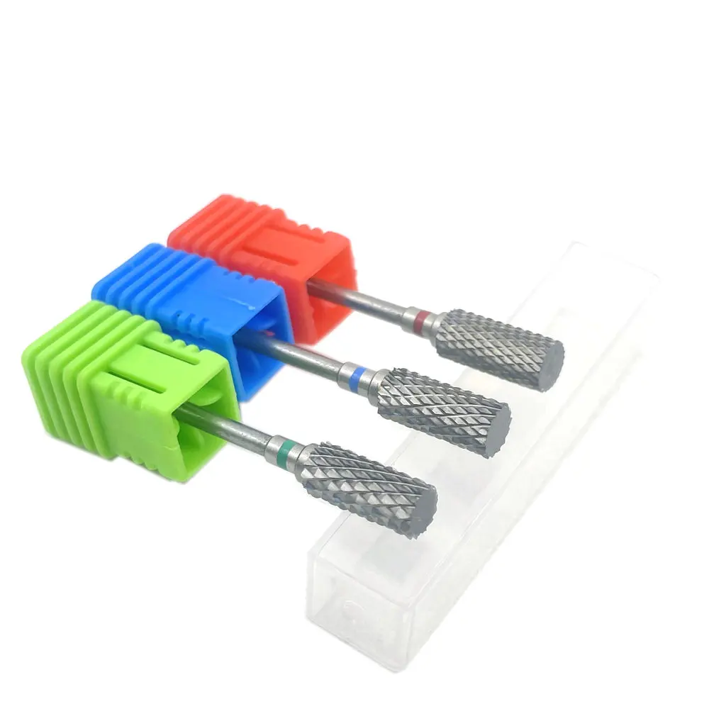 

A Series Cylinder Carbide Tungsten Nail Bit Fast Remove Acrylic Hard Gel Manicure Tools Accessories