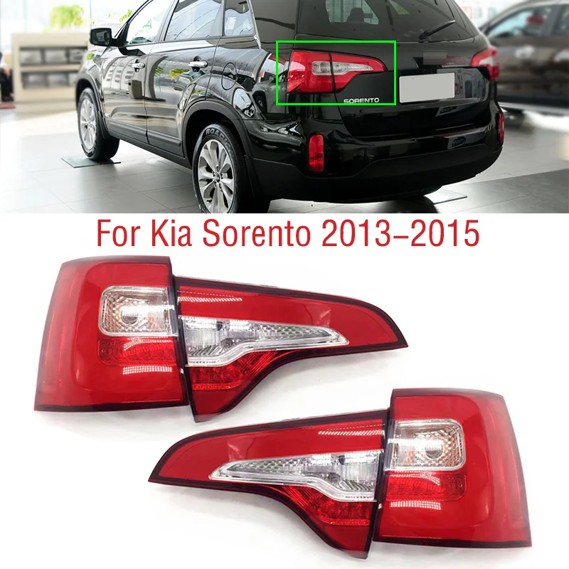 For Kia Sorento 2013 2014 2015 Car Rear Bumper LED Tail Light Assembly   Brake Stop Reverse Lamp Taillight Taillamp