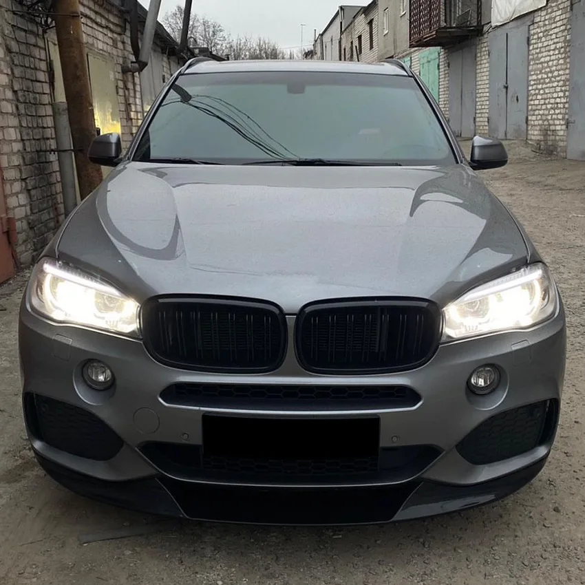 Фото 2014, 2015, 2016, 2017, 2018, для BMW X5 F15 M Sport MP, передний бампер, спойлер, сплиттер от глянцевых черных канавок, диффузор, комплект для тела №3